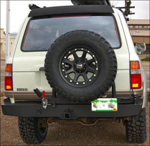 80 Series Rear Plate Bumper