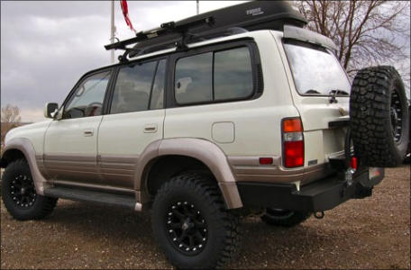 80 Series Rear Plate Bumper