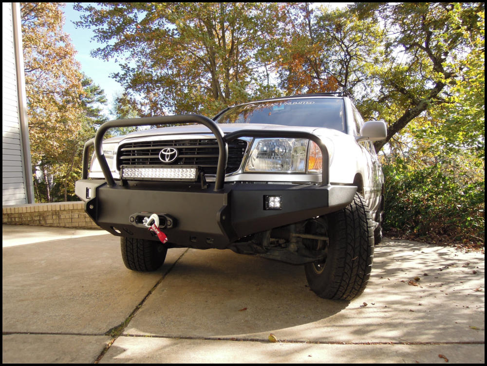 100 Series Front Plate Bumper